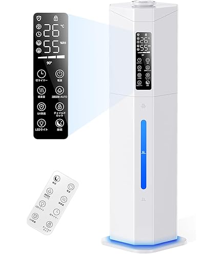 Amazon.co.jp: Lofamy 加湿器 5L大容量 28畳対応 30dB静音 最大噴霧量